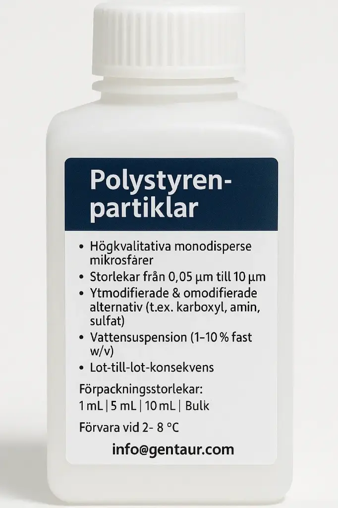 Carboxyl Polystyrene Particles, Crosslinked, 2.5%w/v, 8.0-12.9µm, 10mL